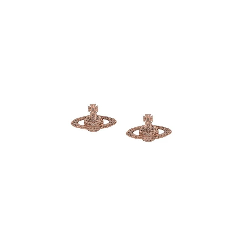 Vivienne Westwood Ohrstecker Orb Design Stud Earrings In Pink Gold-Tone Metal Not Applicable