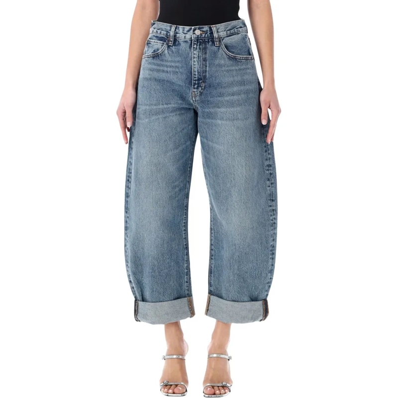 FRAME Jeans The Bubble High-Rise Jeans Blue