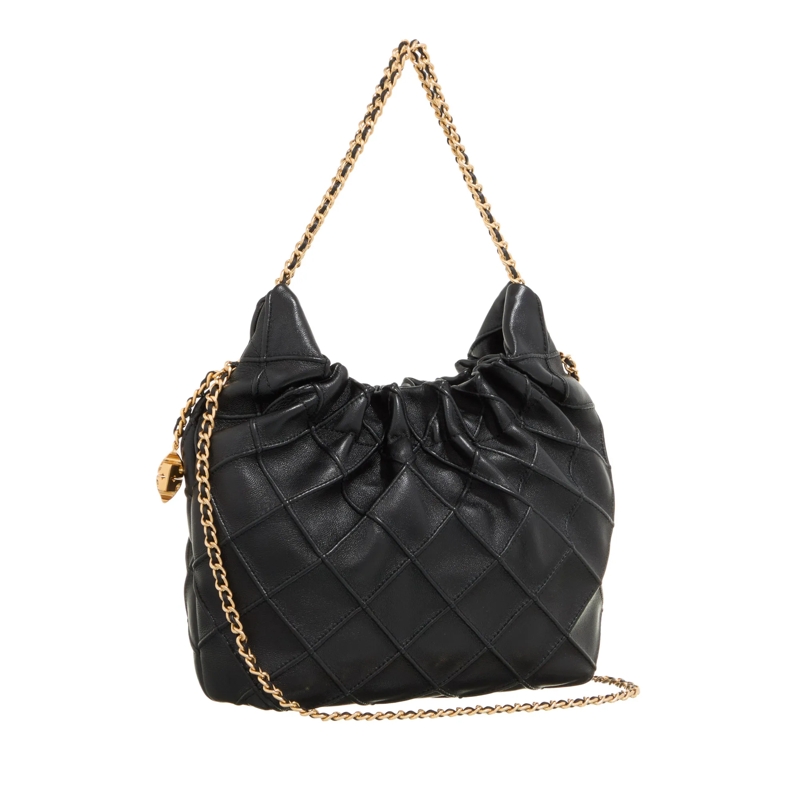 Tory Burch Hobo Bag Fleming Mini Hobo Bag Black(Image 4)