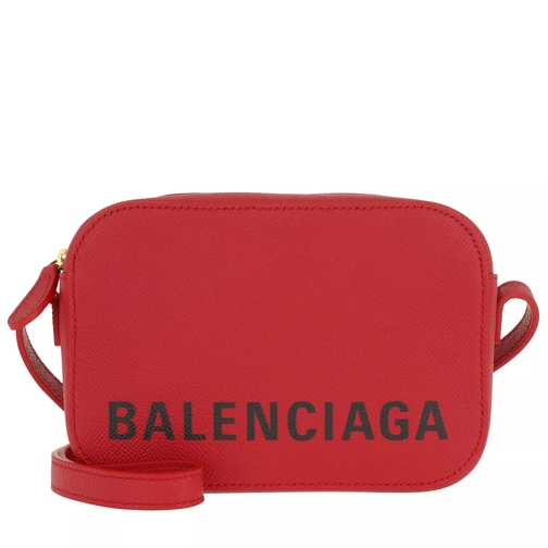 Balenciaga Ville Camera Bag XS Leather Red Crossbodytas