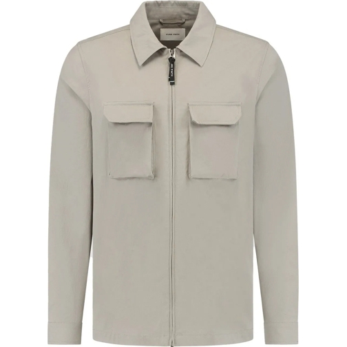 PURE PATH Daunenjacken Cr�pe Stretch Overshirt Taupe taupe