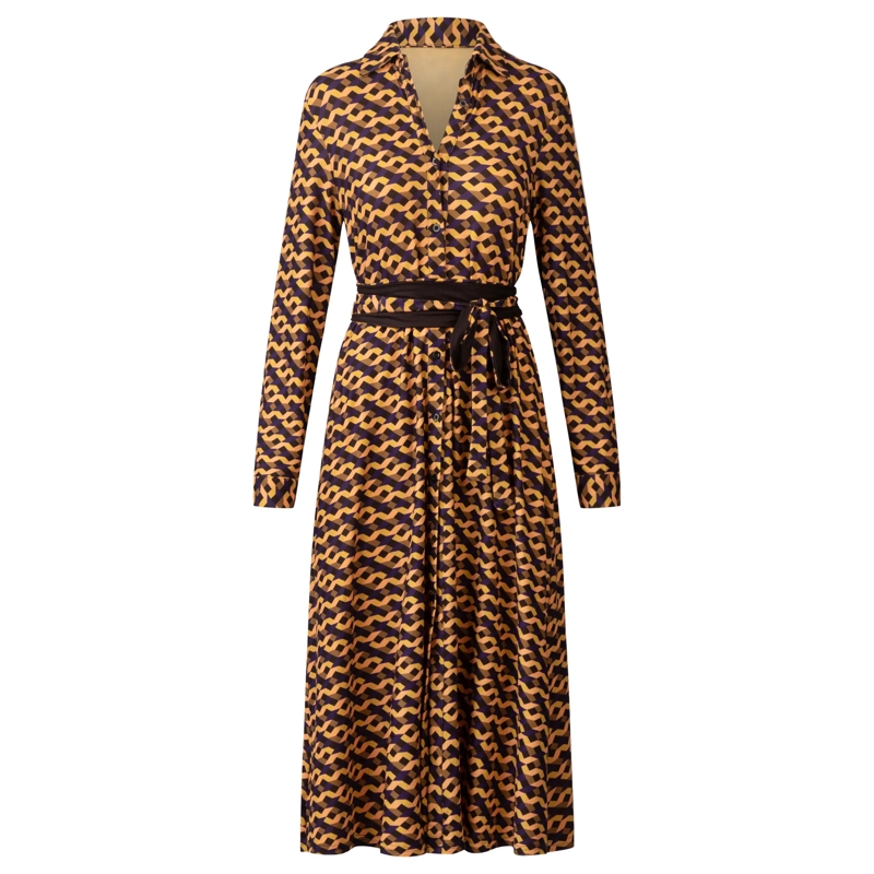 Kraimod Midikleid Kleid braun