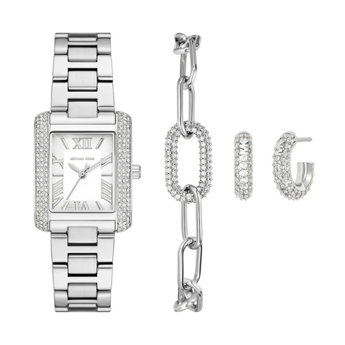 Michael Kors Montre habillée Michael Kors Emery Women's Watch Set MK4839SET Silber farbend