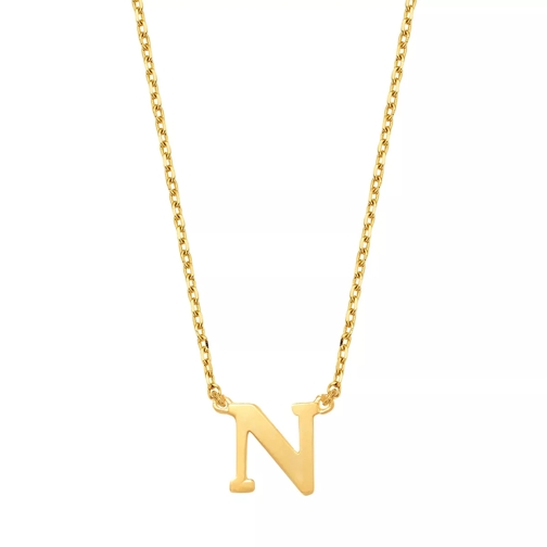 Isabel Bernard Mittellange Halskette Le Marais Chloé 14 Karat Initial Necklace Letter N Gold