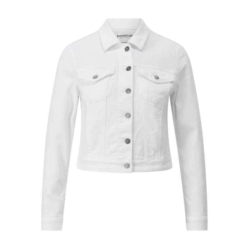 Dondup Jeansjacke Jeansjacke Giubbino Weiß