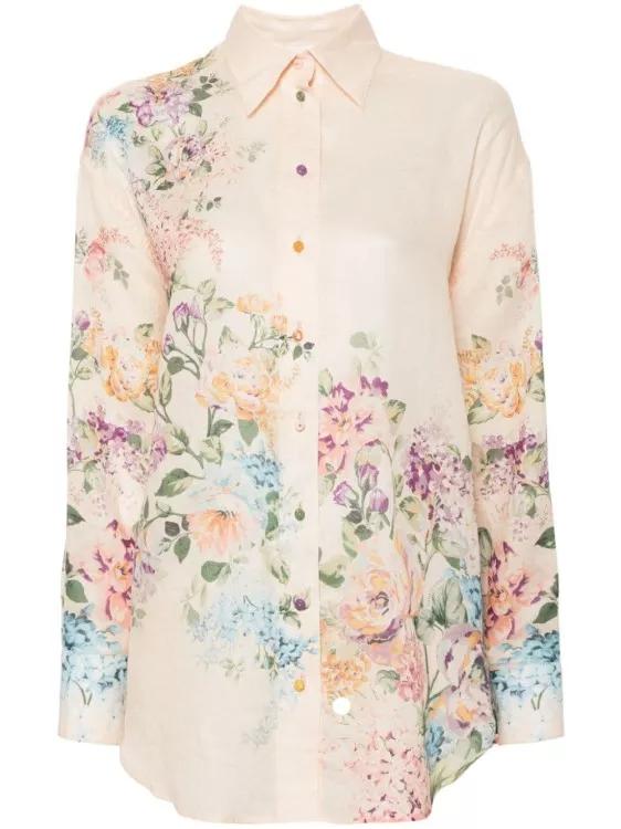 Zimmermann - Halliday Floral-Print Shirt - Größe 2 - multi