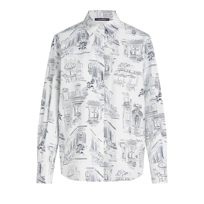 Karl Lagerfeld Bluse x JORGE PARRA SHIRT weiss