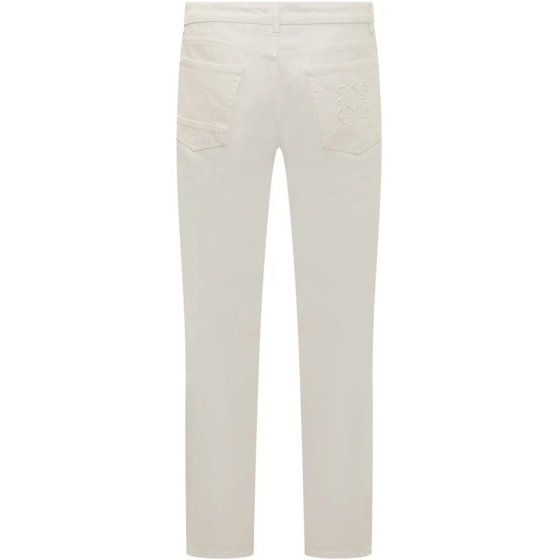 Palm Angels Jeans à jambe droite Jeans con Monogram PA weiß(Image 2)