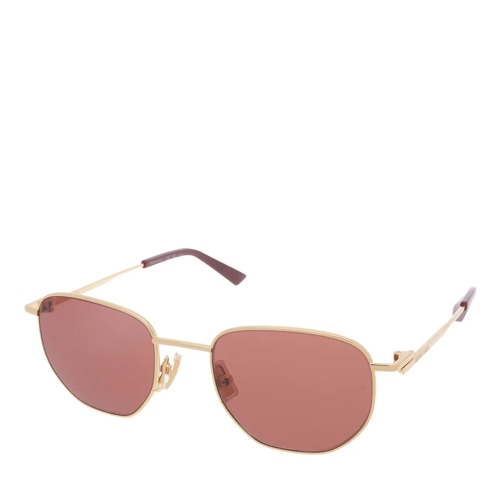 Bottega Veneta Lunettes de soleil BV1301S-003 Gold-Gold-Brown