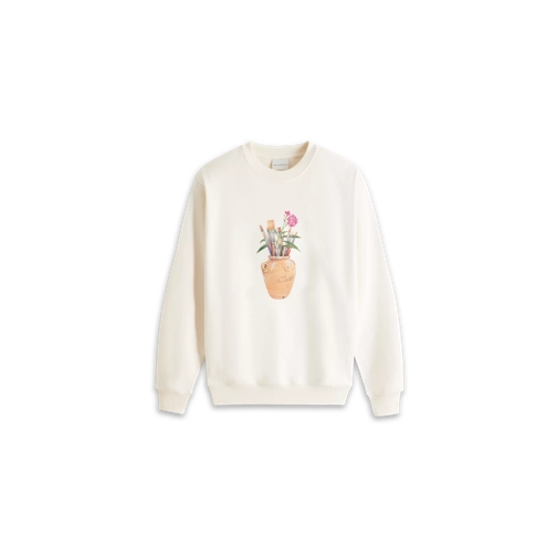 DROLE DE MONSIEUR Sweatshirt mit Print cream cream 