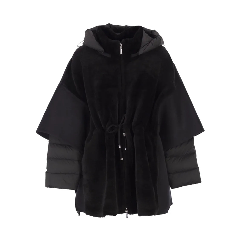 Moorer  Raja - Sheepskin And Down Jacket Black