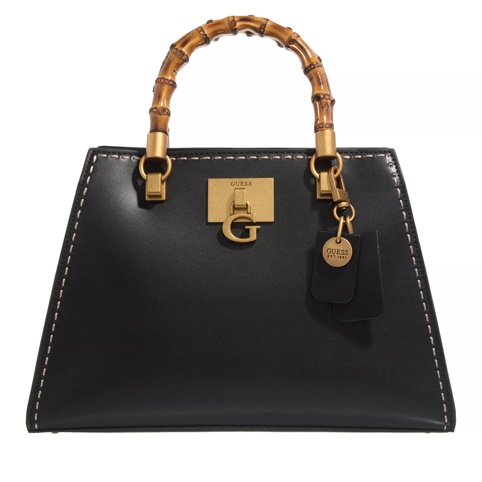 Guess Satchel Bag - Stephi Bamboo Satchel - Gr. unisize - in Schwarz - für Damen