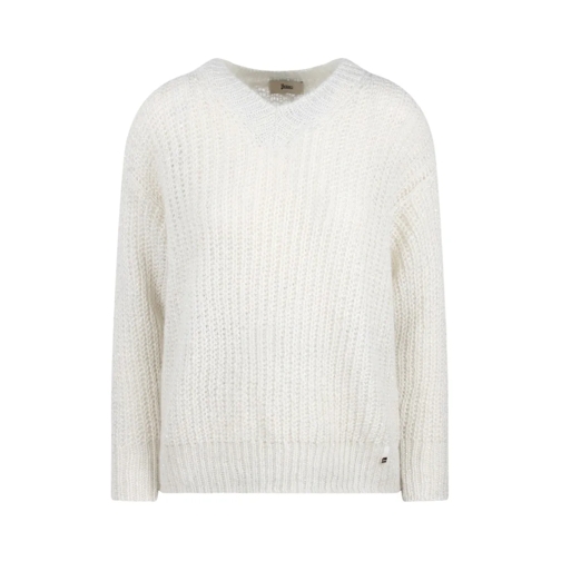 Herno Pullover Knitted Sweater White