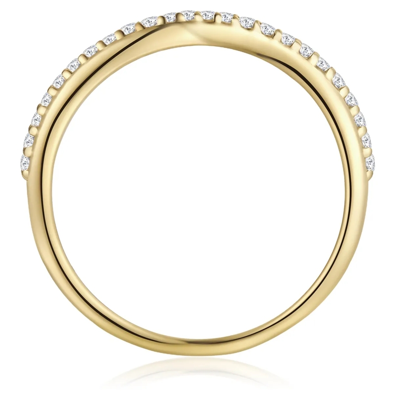Glanzstücke München Ring Sterling Silber Ring Zirkonia gold(Image 4)