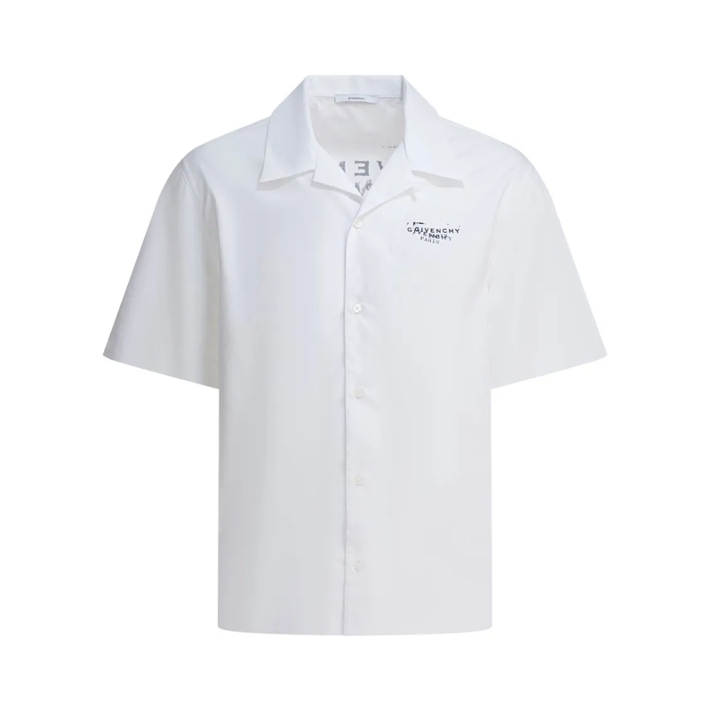 Givenchy Overhemd Cotton Short-Sleeved Shirt White