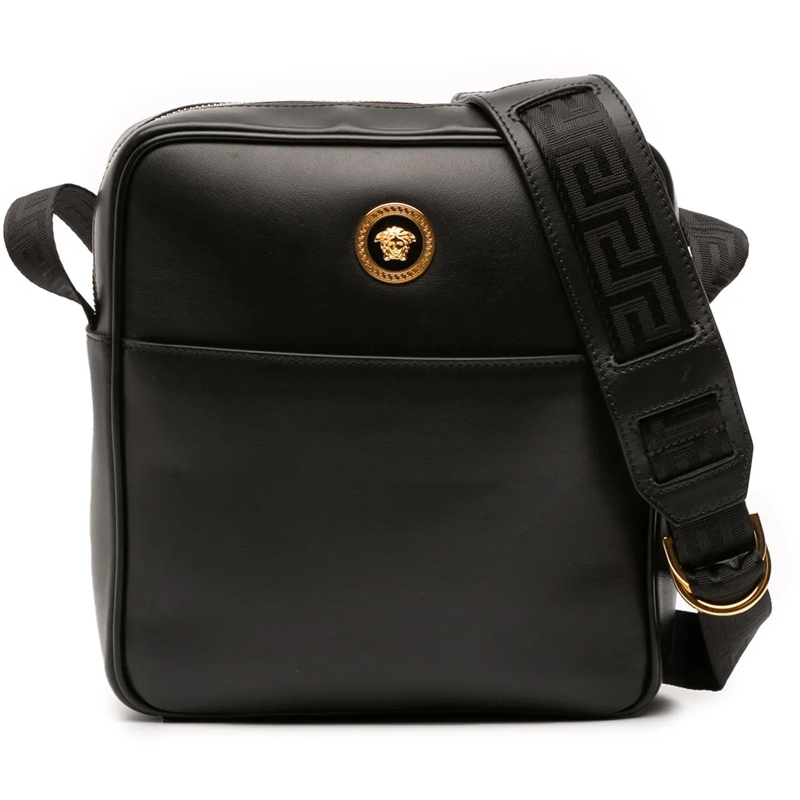 Versace Sac à bandoulière Leather Medusa Crossbody schwarz