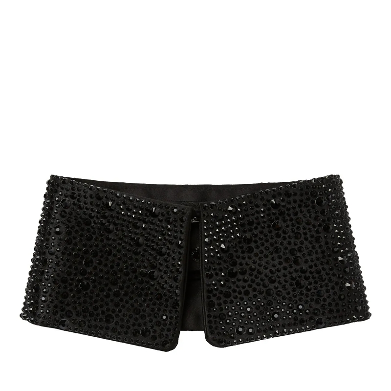 Karl Lagerfeld Wollschal STRASS-KRAGEN, HANDVERLESEN VON HUN KIM schwarz