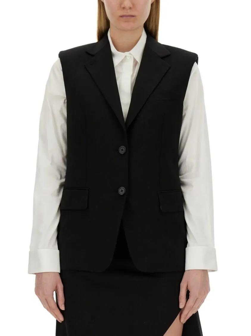 Thumbnail - Helmut Lang - Wool Vest - Größe 2 - schwarz