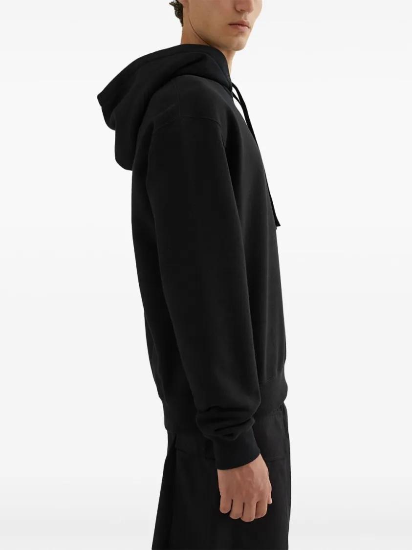 パーカー・フーディ Jil Sander Cotton Jersey Hoodie With Drawstring Jil Sander Cotton Jersey Hoodie With Drawstring Black