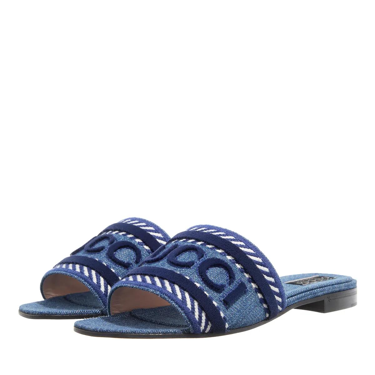 Gucci Sandalen & Sandaletten - GG Sandale Slider - Gr. 37 (EU) - in Blau - für Damen