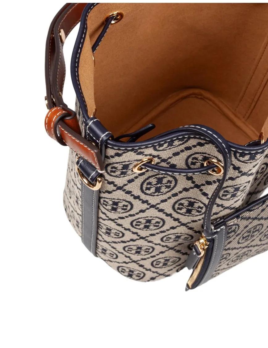 Thumbnail - Tory Burch Beuteltaschen - Monogram Case Bucket Bag - Gr. unisize - in Beige - für Damen
