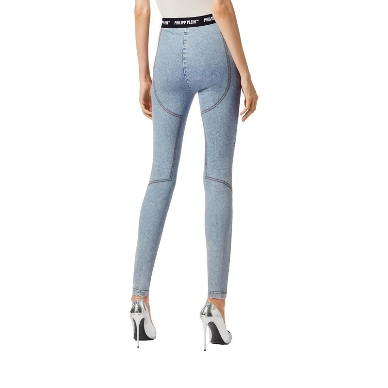 Philipp Plein Skinny-Leg-Jeans Jeggings hell-blau(Image 3)