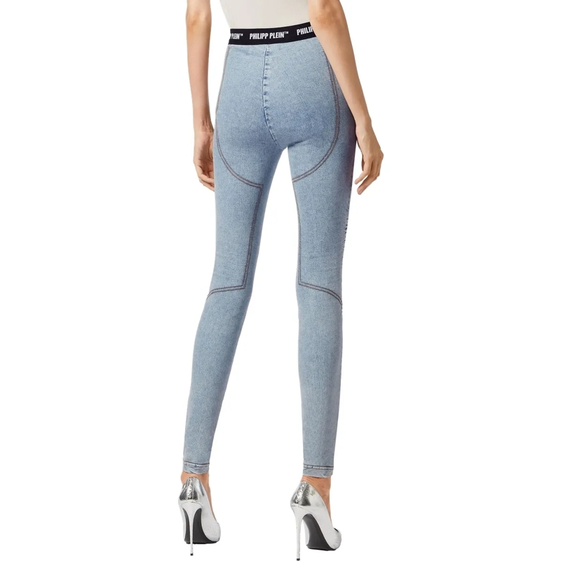 Philipp Plein Skinny-Leg-Jeans Jeggings hell-blau(Image 6)