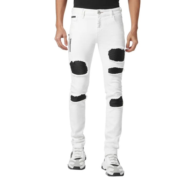Philipp Plein Jeans Jeans Slim Fit Rock Star weiss(Image 4)