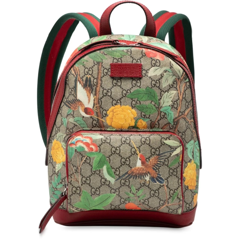 Gucci Rucksack Small GG Supreme Tian Backpack braun
