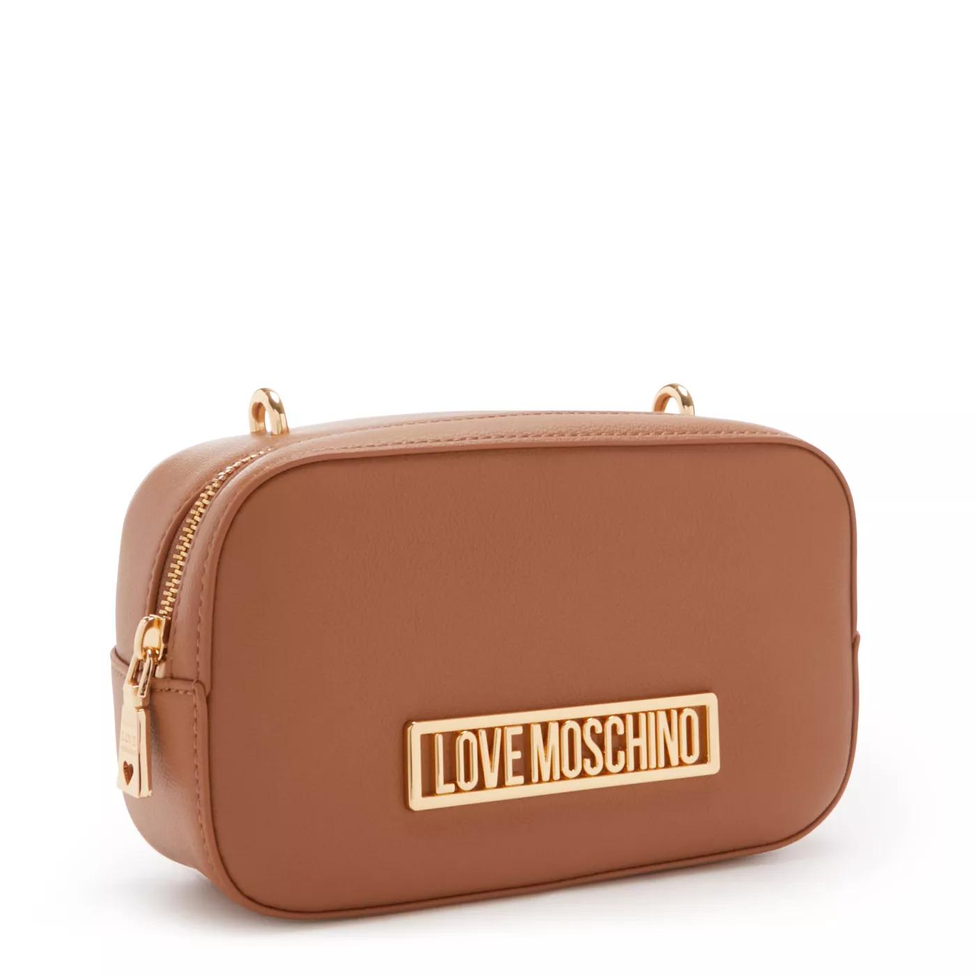 Love Moschino Crossbody bags Natural Braune Umhängetasche JC4148P in bruin