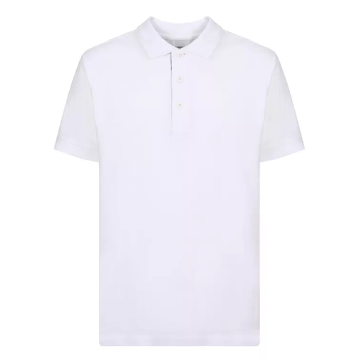 Burberry White Cotton Piqué Polo Shirt White 