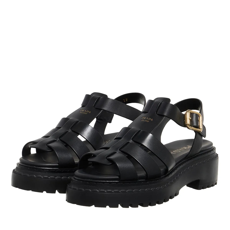 Prada Riemchensandalen Monolith Sandals Nero(Image 3)
