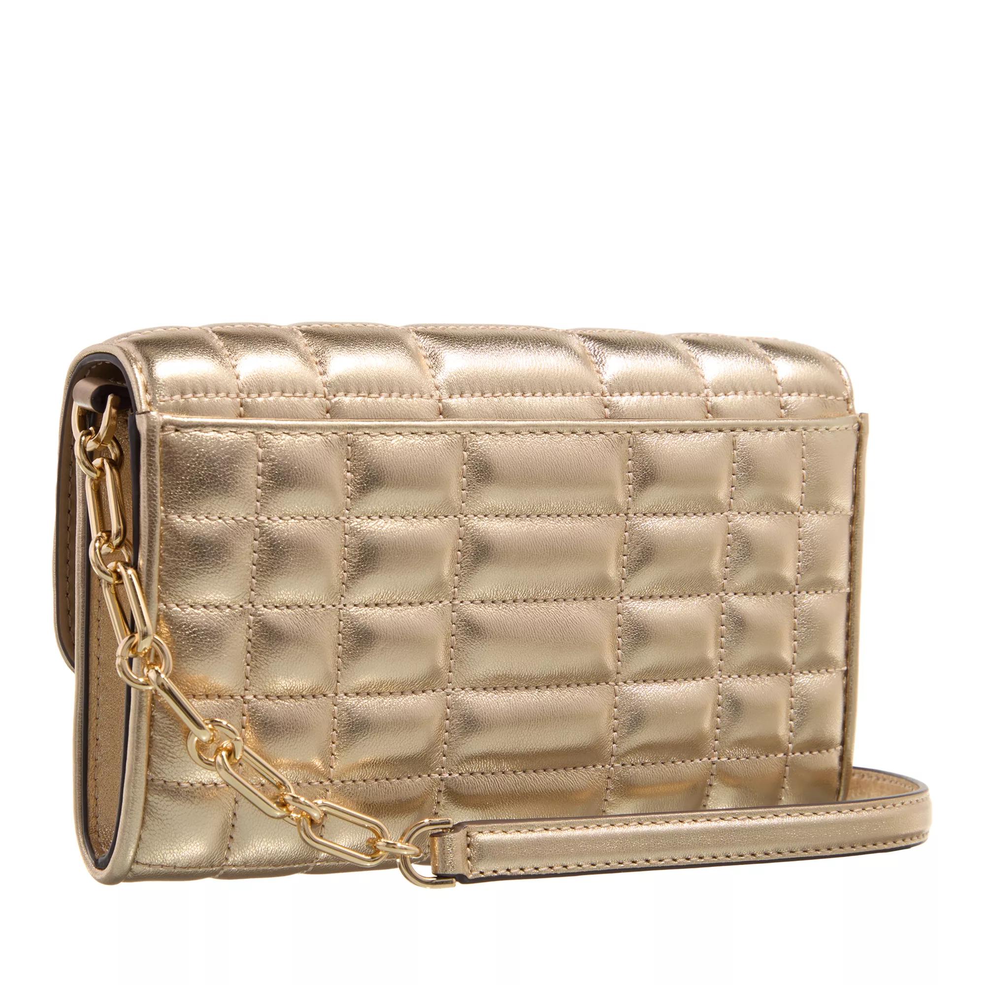 Michael Kors Crossbody bags Tribeca Goudkleurige Kalfsleren Handt in goud