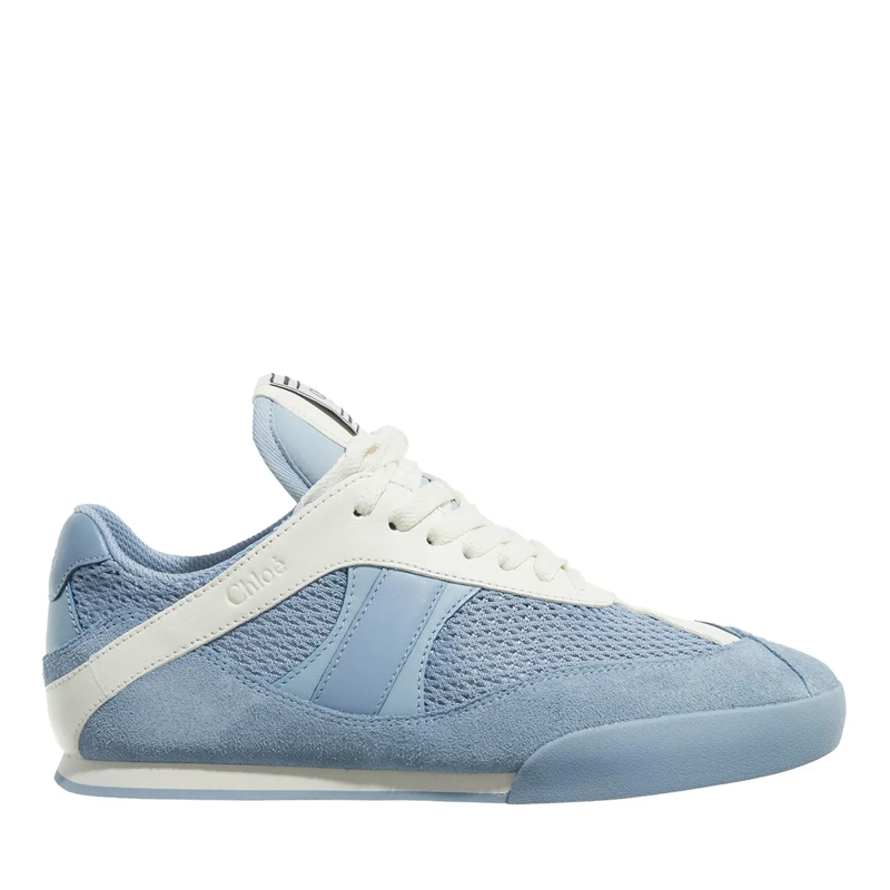 Chloé Low-Top-Sneaker Kick Lace Up Sneaker Blue / White