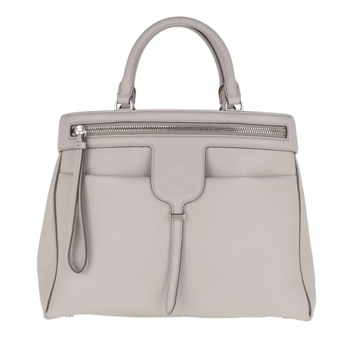 Tod's Tote Bag Leather Grigio Brooklyn Fourre-tout