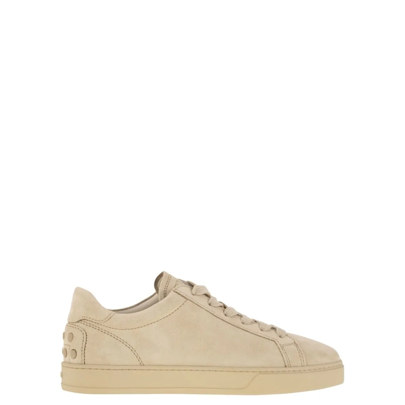 Tod's Low-Top-Sneaker Suede Leather Trainers Neutrals