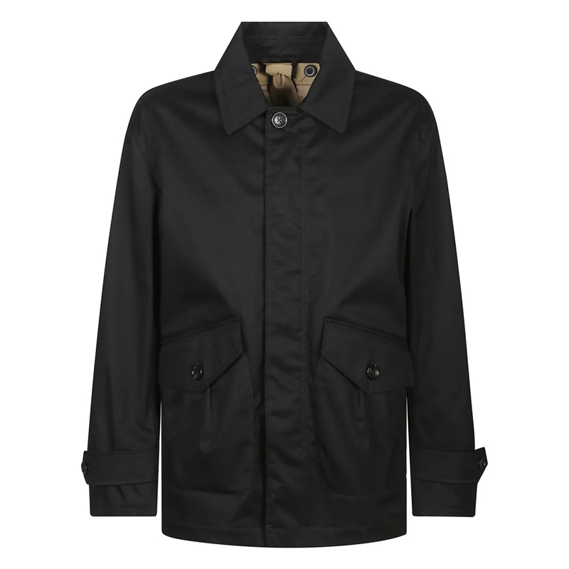 Ten C  Tailored Black Surcoat With Button Closure Black