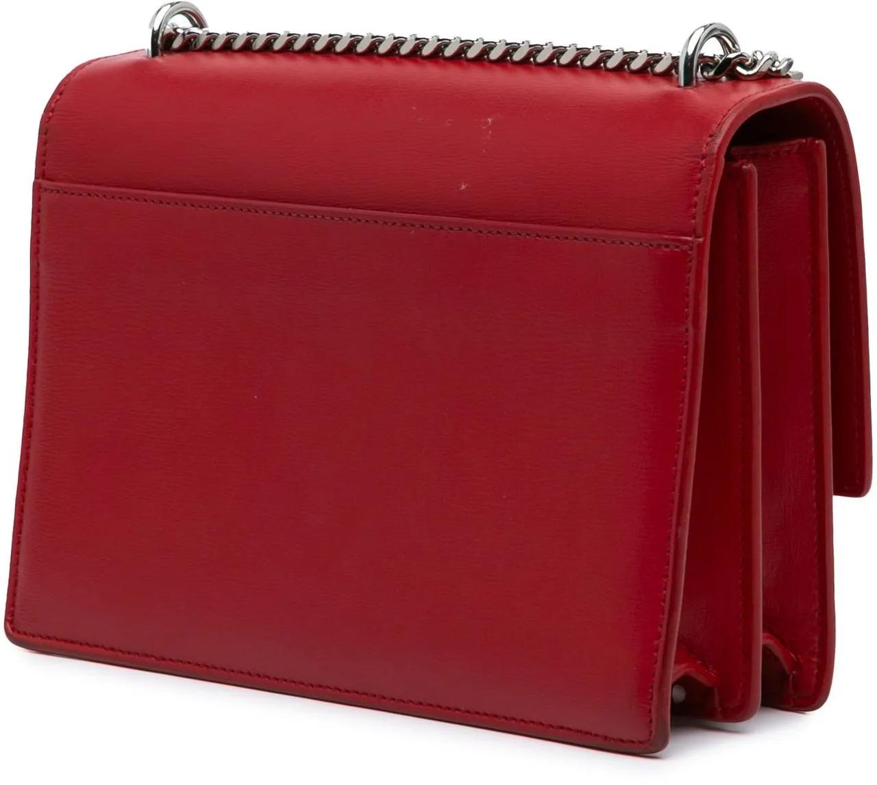 Thumbnail - Saint Laurent Hobo Bags - 2018 Medium Leather Monogram Sunset Crossbody - Gr. unisize - in Rot - für Damen