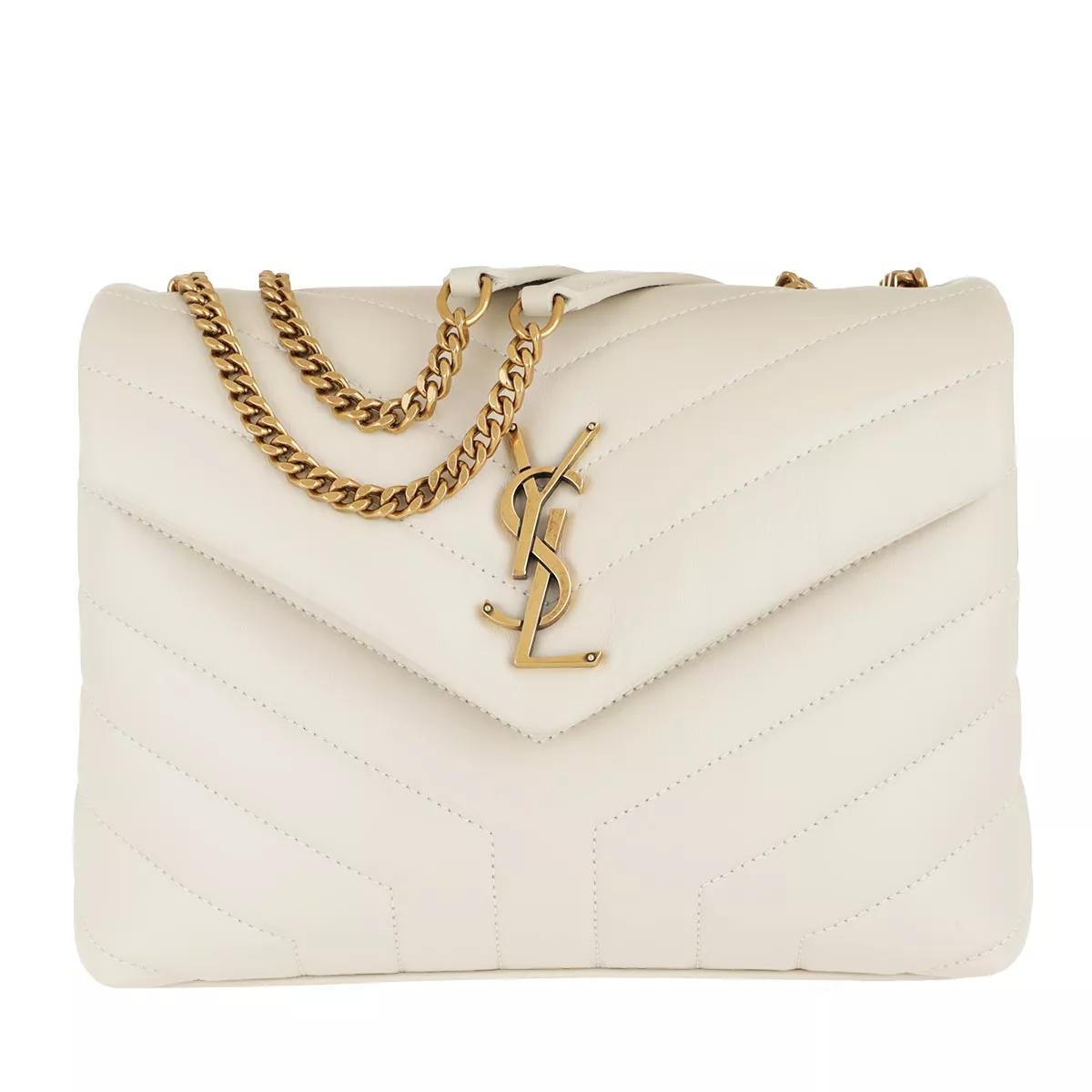 Saint Laurent Crossbody Bags - LouLou Shoulder Bag S Leather - Gr. unisize - in Weiß - für Damen