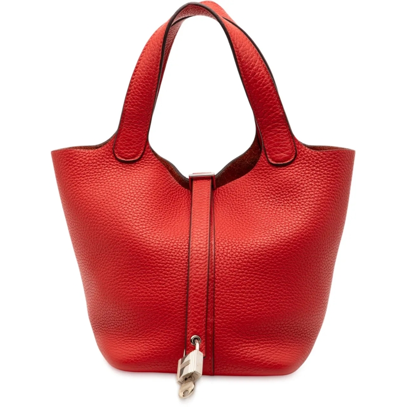 Hermès Tote Clemence Picotin Lock 18 rot