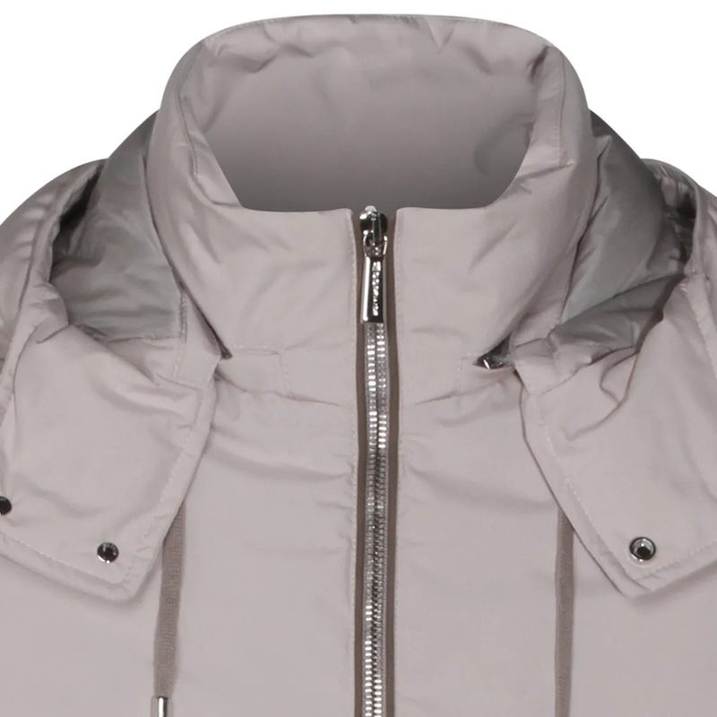 Moorer  Structured Ivory Jacket With Classic Silhouette Neutrals(Image 4)