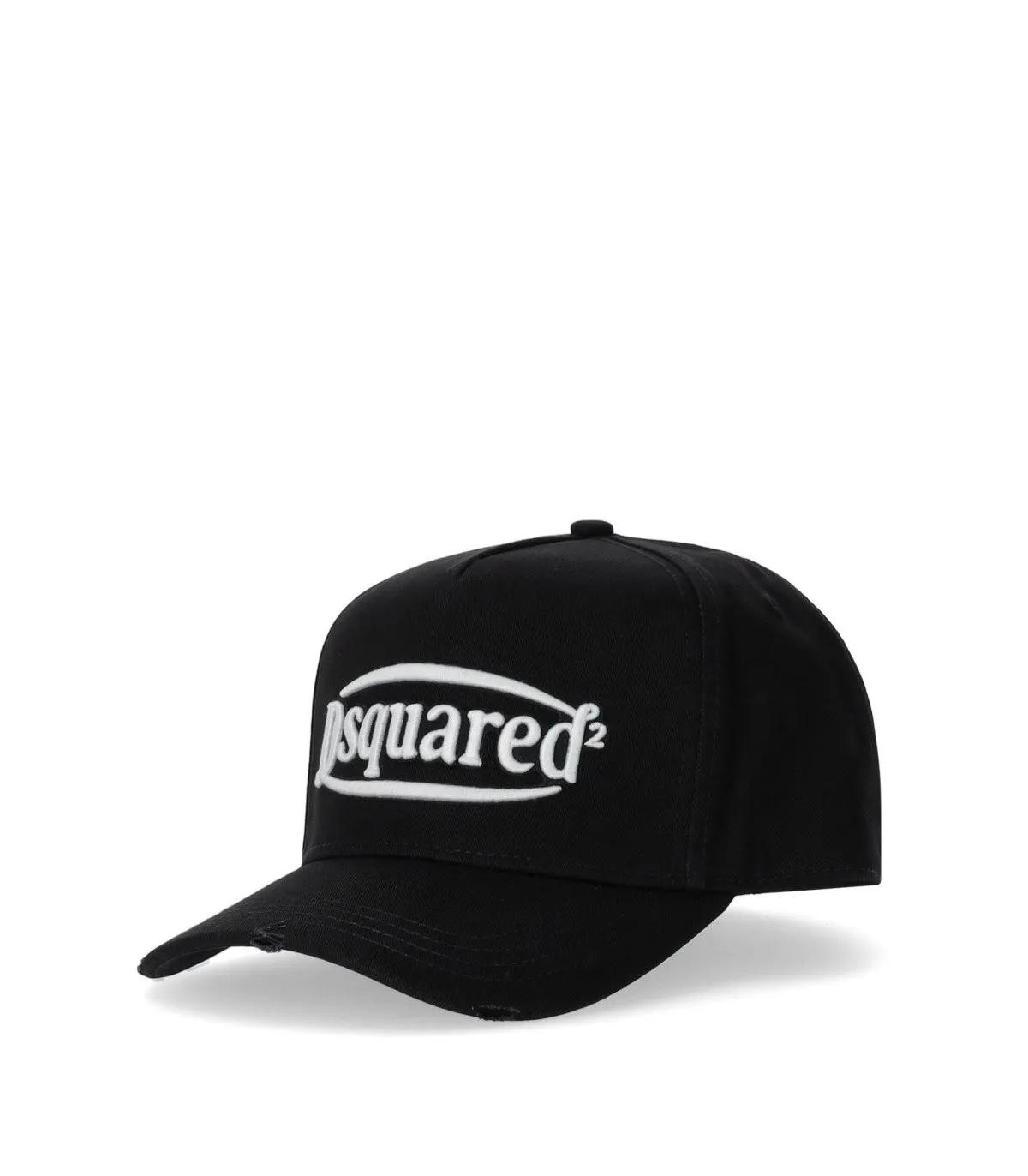 Dsquared2 Mützen - DSQUARED2 SCHWARZE LOGO BASEBALLMÜTZE - Gr. ONE SIZE - in Schwarz - für Damen