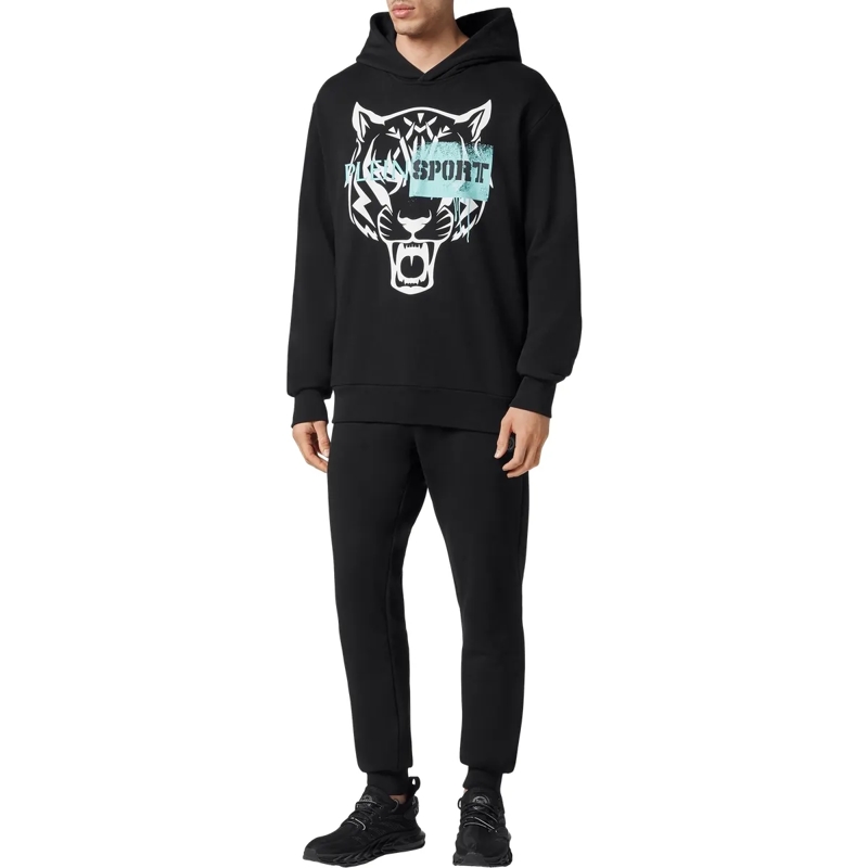 Plein Sport Top Hoodie Tiger schwarz(Image 4)