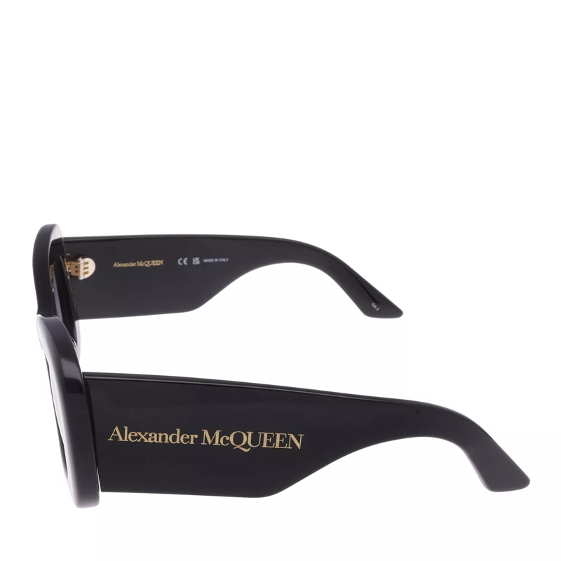 Alexander McQueen Lunettes de soleil AM0434S BLACK-BLACK-GREY(Image 4)