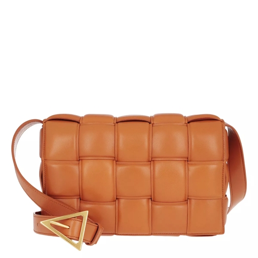 Bottega Veneta Padded Cassette Crossbody Leather Orange Crossbody Bag