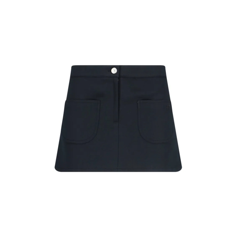 Courrèges Minirok "2-Pocket" Mini Skirt – Black Black