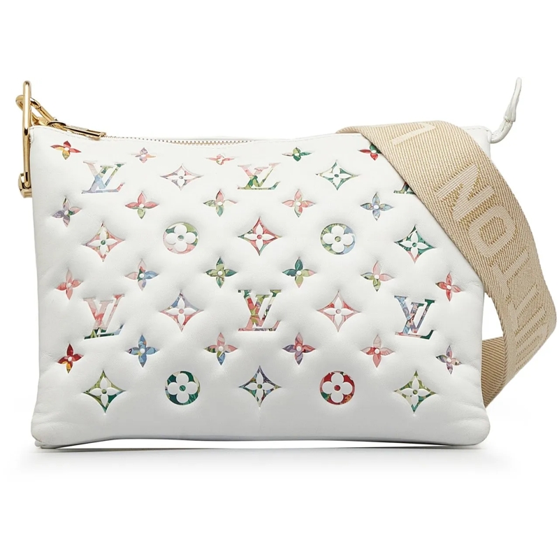 Louis Vuitton Sac à bandoulière Monogram Garden Coussin PM weiß