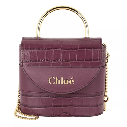 Chloé Aby Shoulder Bag Leather Crushed Violet Crossbody Bag