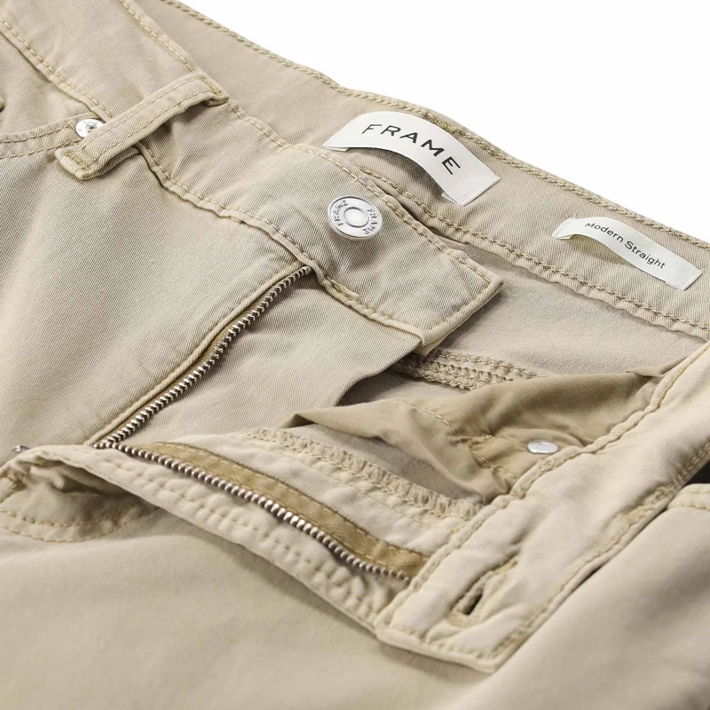 FRAME Jeans Straight-Leg Jeans beige(Image 3)