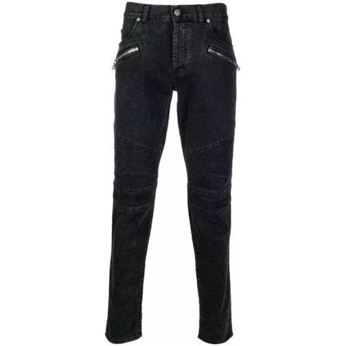 Balmain Low-Rise Skinny Denim Jeans Black Jeans con gamba skinny